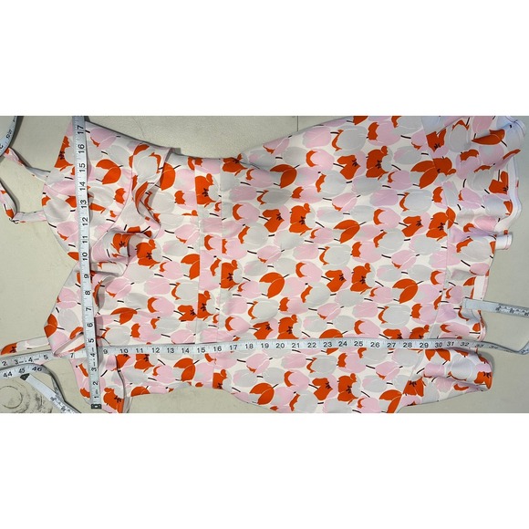 Black Halo Zalda Tulip Floral Ruffle Mini Dress Womens 8 Flounce Feminine - Picture 9 of 9